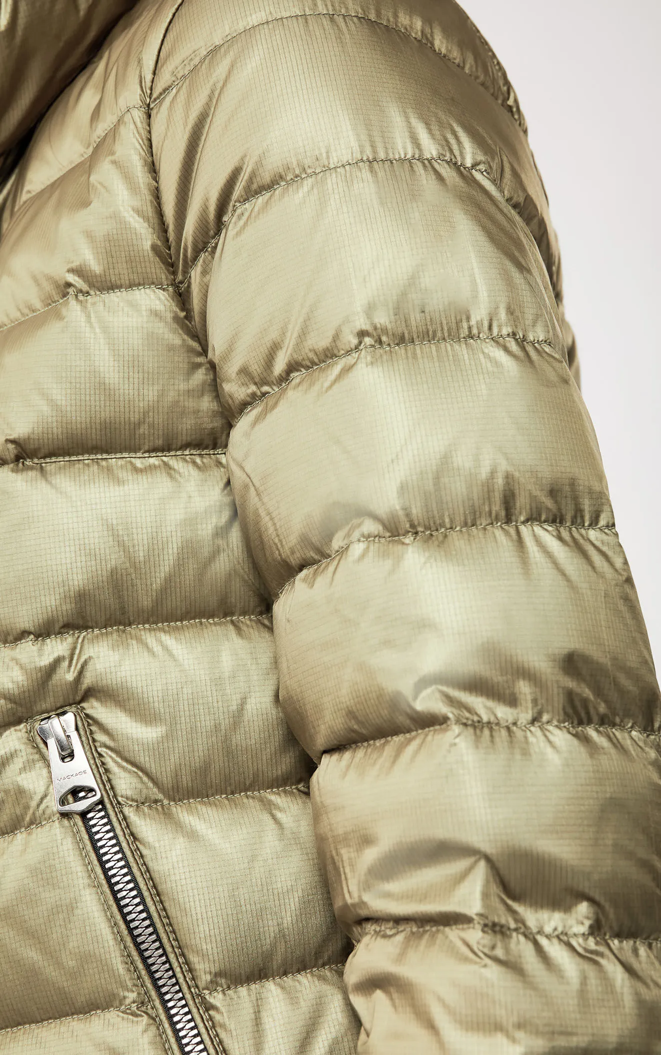 Women's Utility Puffer Jacket - Multi-Pocket Down Coat Military Green Five Oceans Garment Women's Utility Puffer Jacket - Multi-Pocket Down Coat Military Green - Image 5