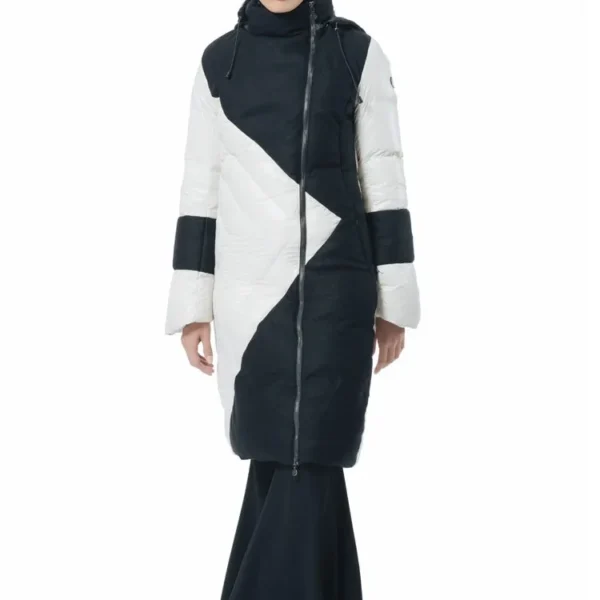Women's Warm Puffer Jacket - Maximum Insulation Down Coat Grey