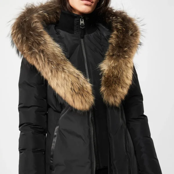 Women's Waterproof Parka Jacket - All-Weather Rain Snow Winter Coat Black