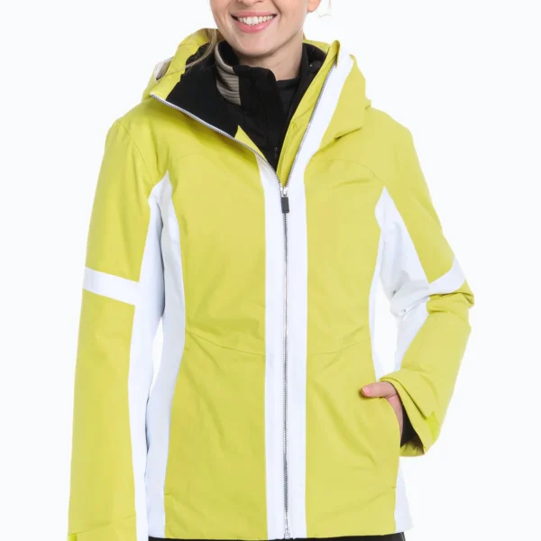 Women's Waterproof Ski Jacket - 2-Layer Shell Coat with Taped Seams Yellow